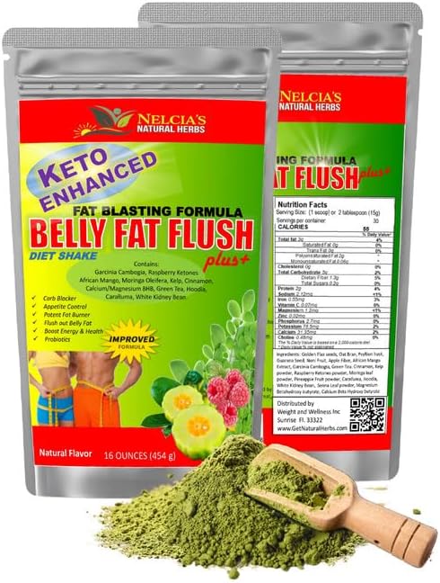 NELCIA'S NATURAL HERBS Belly Fat Burner for Men & Women | Probiotics & Appetite Suppressant