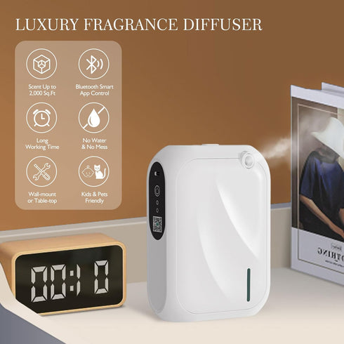 Zinyeme 1000 Scent Air Machine for Home, Sq. Ft Coverage Waterless Essential Oil Diffuser with Cold Air Diffusion Tech