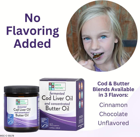 Green Pasture Butter Oil/Fermented Cod Liver Oil Blended Gel - 6.4 oz, Vitamin A & D, EPA, DHA, Omega Fatty Acids