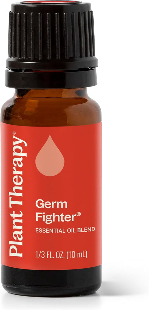 Plant Therapy Germ Fighter Essential Oil Blend - 10 mL (1/3 oz) - Pure, Natural Aromatherapy