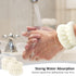 6 PCS Spa Headband with Wrist Washband Face Wash Set, Beige