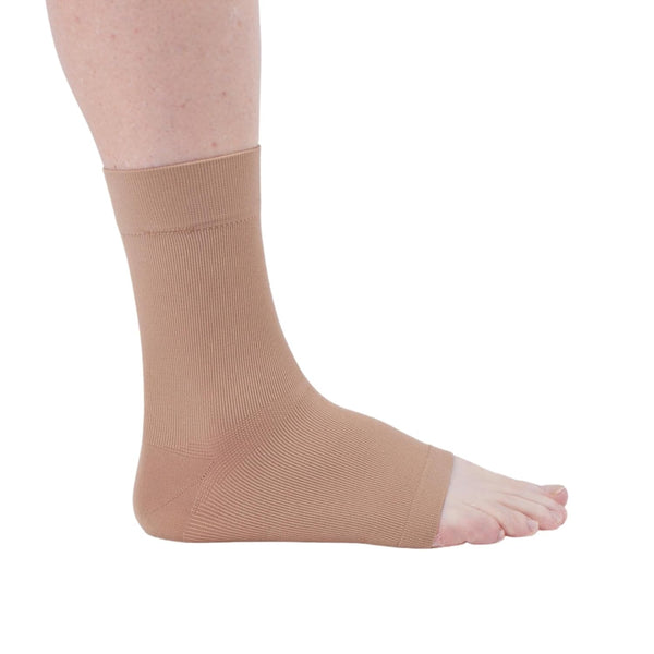 medi Seamless Knit Ankle Support, Beige L - for Sprains, Rheumatic & Osteoarthritis Condition
