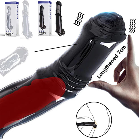 missmall Penis Sleeve Penis Pump Sex Toys for Men, Cockring Penis Ring Extender Mens Sex Toys with Ball Stretcher