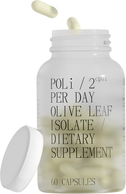 FOREVER YOUNG Olive Leaf Extract Supplement, 10mg Hydroxytyrosol, 100mg Oleuropein, 60 Vegan Capsules for Immune Support