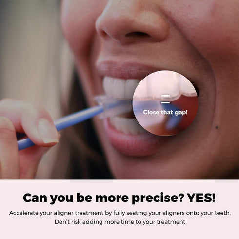 PUL Chewies & Clear Aligner Removal Tool | 2 in 1 Combo | Compatible with Invisalign | 3 Pack, Blue