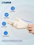 LANON 5 mil Latex Disposable Gloves, Powder-Free, Food-Contact Grade, Large White
