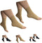 HealthyNees Ankle 15-20 mmHg Compression Leg Foot Swelling Wide Open Toe Sleeve (2