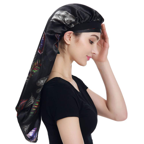 Satin Wrap Scarf for Hair - Satin Braid Bonnet