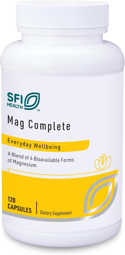 Mag Complete - Premium Magnesium Complex with Four Bioavailable Forms, 120 Capsules