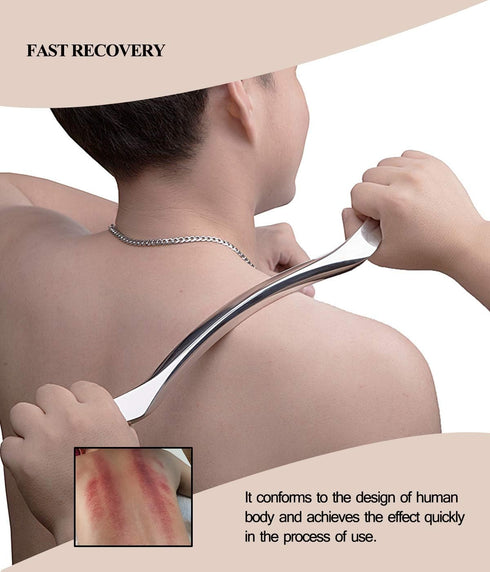 Seaside Brother Stainless Steel Gua Sha Scraping Massage Tool - IASTM Tools Help Relieve Sore Muscles - Great Soft