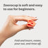 Zeerocup 2 Pack Reusable Menstrual Cup - Small & Large Soft Medical-Grade Silicone Period Cups with Pull-Tab for Easy