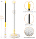 Self-Wringing Twist Mop for Floor Cleaning, Long Handled Microfiber Mop with Top Scouring Pad, 57-inch
