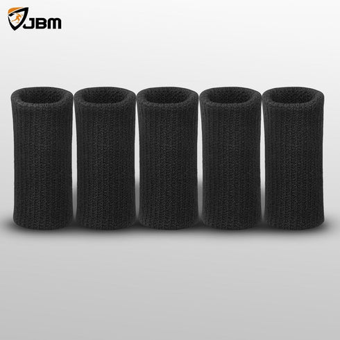JBM 5-Pack Finger Sleeves Sport Finger Brace Protector Compression Sleeve for Arthritis