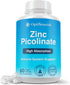 OPTINOURISH Zinc Picolinate 30mg, High Absorption, Support Immune Function, Skin, Muscle, Memory &