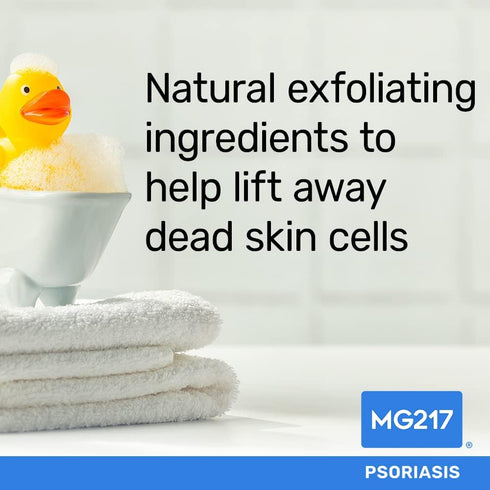MG217 Psoriasis Dead Sea Exfoliating Bar Soap, Heal & Condition with Dead Sea Salt & Vitamin D3 for Skincare
