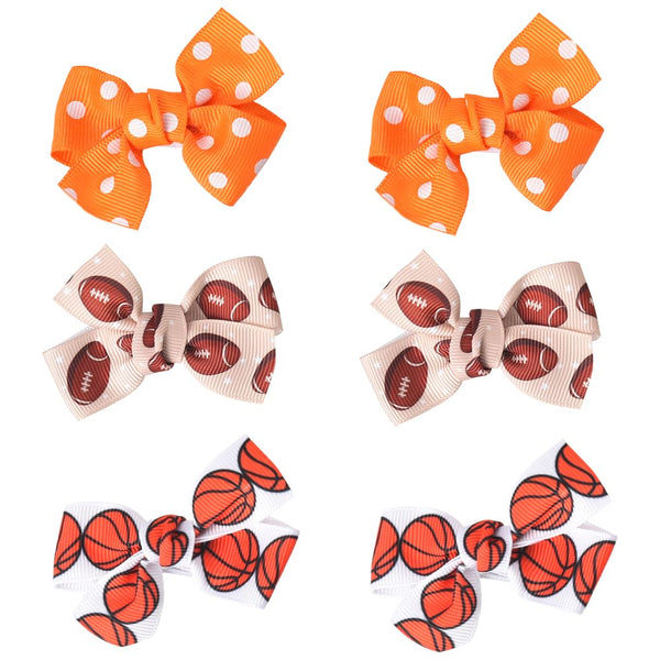 Polka Dot Bow for Girls, Birthday Gifts Hair Bows for Teens, Softball Accessories, Christmas Gifts in Pairs