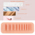 ZJchao Brush Drying Rack, Soft Silicone Wall Mounted Makeup Brush Holder Organizer for Home (Bare Pink)
