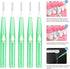 60PCS Floss Brush Adult Interdental Brush - Push-Pull Type Tooth Cleaning Tool for Oral Hygiene