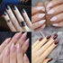 Yimart 500pcs/pack Stiletto False Nails - Clear Oval Sharp Full Nail Tips for Nail Art Decoration