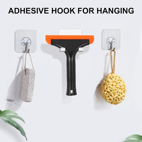SetSail Shower Squeegee: Small Silicone Squeegee for Glass Doors, Windows, Bathroom & Car