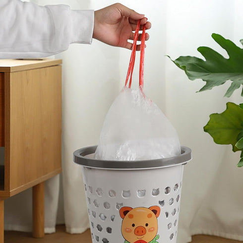 4 Gallon Small Drawstring Trash Bags, 110 Counts/3 Rolls, Drawstring Small Garbage Bags