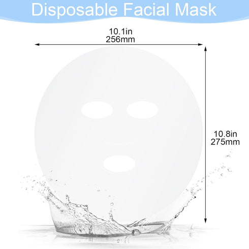 PAGOW 600 Sheets Facial Mask Preservative Disposable, Plastic Thin Face Mask Paper for Skincare Spa Wrap
