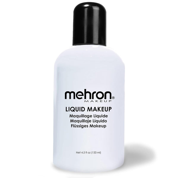 Mehron Makeup Liquid Makeup - Face Paint and Body Paint, Air Brush Compatible, 4.5 oz (MOONLIGHT WHITE)
