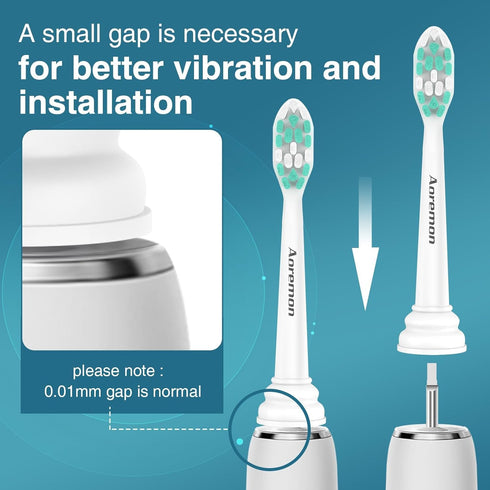 Aoremon Toothbrush Heads, Sonicare C2 Replacement Heads, Compatible with Phillips Sonicare Electric Toothbrush, 10 Pack