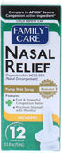 Nasal Relief Spray, Pump Mist for Severe Congestion, Anti-drip, 12 Hours, 6 Pack (Oxymetazoline HCI)