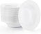 Suwimut 60 Pack Disposable Plastic Soup Bowls, 12 oz Large White Bowls for Dinnerware, Party, Catering, Events