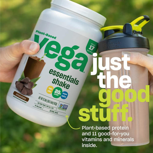 Vega Essentials Plant Based Protein Powder, Vanilla - Vegan, Superfood, Vitamins, Antioxidants, Keto, Low Carb, Dairy