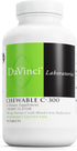 DaVinci Labs Chewable C-300 - Vitamin C Supplement for Immune Health, Cholesterol & Collagen Production - 90 Vegetarian