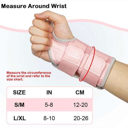 NuCamper Wrist Brace for Carpal Tunnel, Adjustable Splints for Men Women, Night Sleep Support for Pain Relief