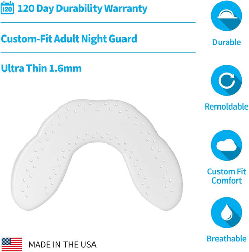 SOVA Aero Night Guard - 1.6mm Thin, Custom-Molded Fit for Nighttime Teeth Grinding & Clenching
