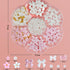 Nail Charms, Flower Bow Manicure Kit, Pink White 3D Cute Flower and Bow Nail Art Decoration