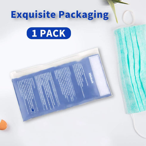 Gel Ice Packs for Injuries - Adjustable Wrap for Pain Relief, Non-Toxic Smooth Reusable, Flexible Therapy for