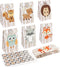 OurWarm 24pcs Woodland Party Favor Bags, 3D Animals Candy Treat Gift Bags with Thank You Stickers for Kids Birthday