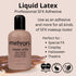 Mehron Makeup Liquid Latex - SFX Makeup, Halloween Latex Glue for Skin, 4.5 fl oz (Dark Flesh)