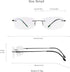LifeArt Blue Light Blocking Reading Glasses, Men’s and Women’s Rimless Frame, +1.50 Magnification