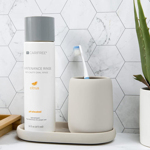 Recommended, CTx3) CariFree Maintenance Rinse, Citrus Flavored, Anti-Cavity Fluoride Mouthwash, Dentist Prevents Oral