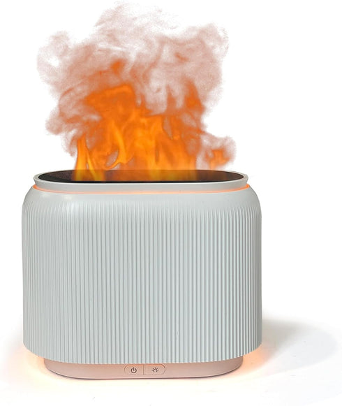 LIFFY Essential Oil Diffuser - Fireplace Fire Flame Aromatherapy Diffuser, Mist Humidifier with Multi-Color LED Lights