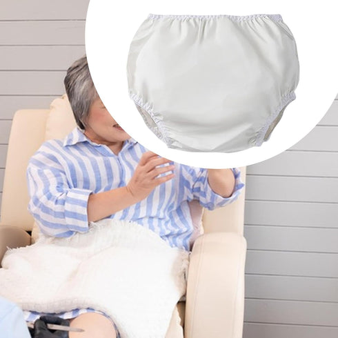 harayaa Incontinence Cover Pant Soft Diaper Elastic Silent Leakproof Pull on Underwear Adults Diaper Cover for Senior