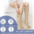 Beister Closed Toe Knee High Calf Compression Socks, 20-30 mmHg Support for Varicose Veins, Beige, X-Large