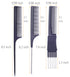 PERFEHAIR Teasing Comb for Fine Hair, 3-Pack Rat Tail Backcombing Volumizing Tools for Women