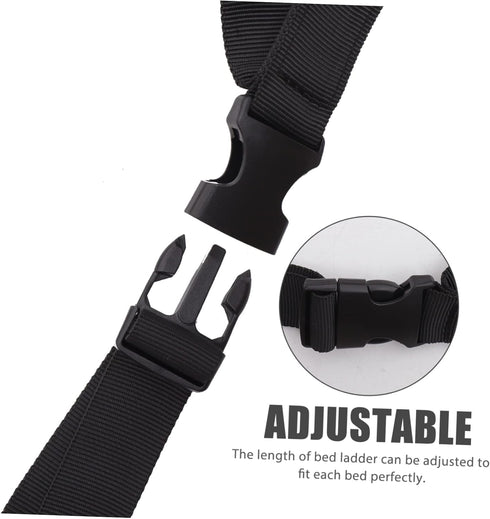 Senior Bed Ladder Pull Up Strap for Elderly Disabled and Pregnant Women Adjustable Bed Assistance Device Multiple