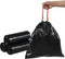 6 Gallon Black Drawstring Trash Bags, 110 Counts, Medium Garbage Bags, 3 Rolls