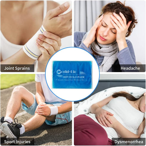 Extra Large Gel Ice Packs for Injuries Reusable Cold Compress for Shoulder Knee Back Neck - Flexible Ice Pack