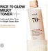ANUA RICE 70 GLOW MILKY TONER, for Glass Skin and Brightening, Rice Water, Niacinamide, Ceramides, Panthenol, Fragrance-free, Non comodogenic, Fungal Acne Safe, Korean Skin Care, 250ml/8.45fl.oz.