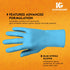 KLEENGUARD G10 (54186), 4 (100 Comfort Plus Blue Nitrile Gloves Mil, Ambidextrous, Touchscreen Compatible, S