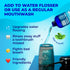 Concentrated Water Flosser Rinse, Mint Flavor, Alcohol Free, 44 fl.oz - Made in USA